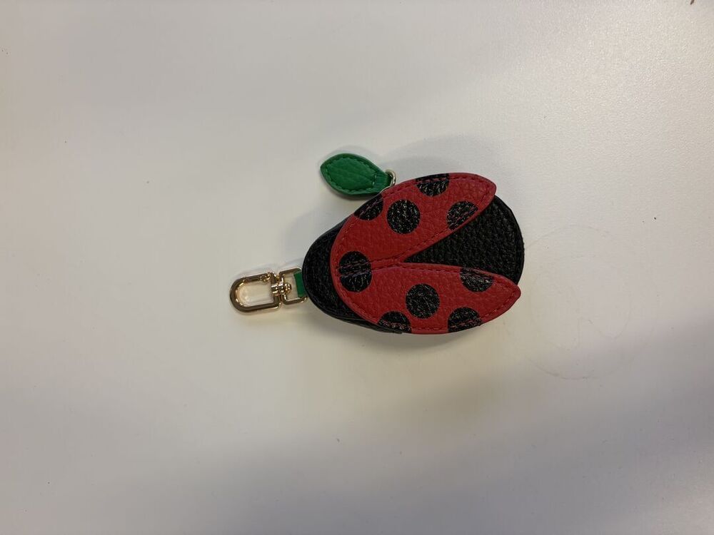 Ladybug Leather Bag Charm
